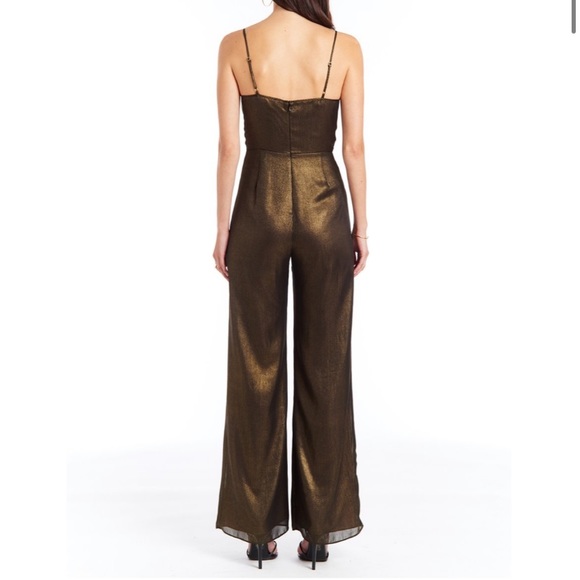 AMANDA UPRICHARD*Gold Constantine Jumpsuit*M $284 - Picture 4 of 5